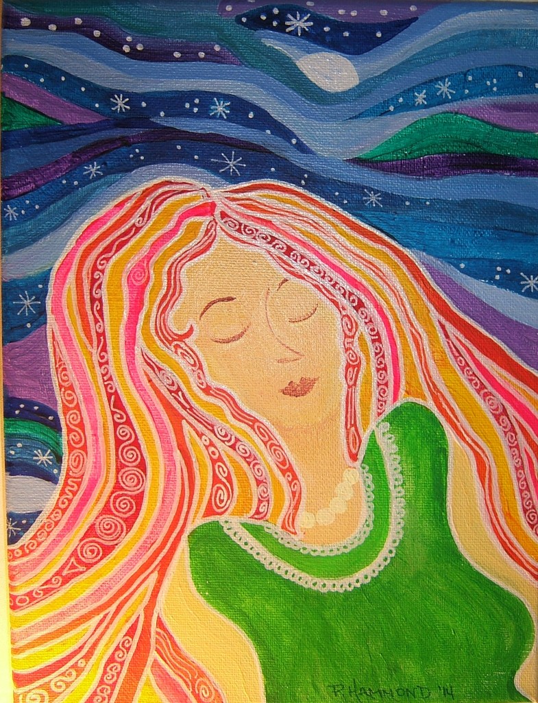 "Out of Body" acrylic on stretched canvas