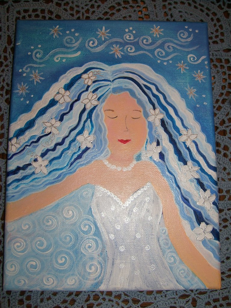 "Winter Daydream" acrylic on canvas