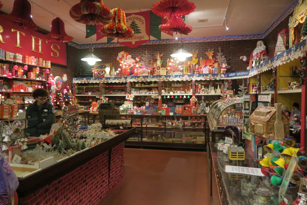 The National Christmas Center. the Woolworth's display